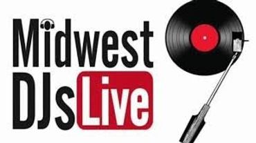Midwest DJs Live logo and illustration